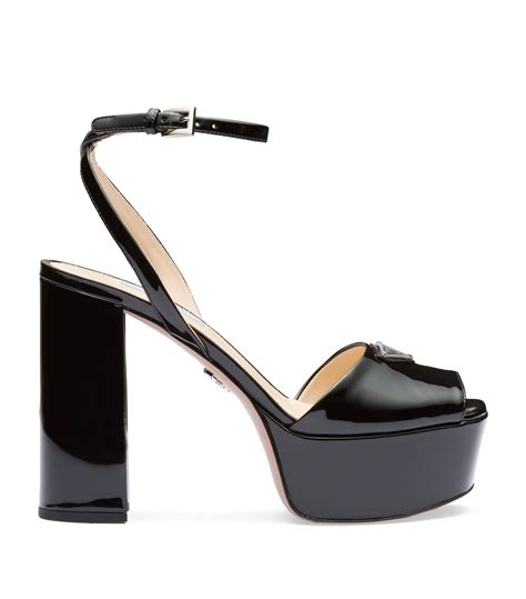 patent leather prada sh|Prada patent leather heels.